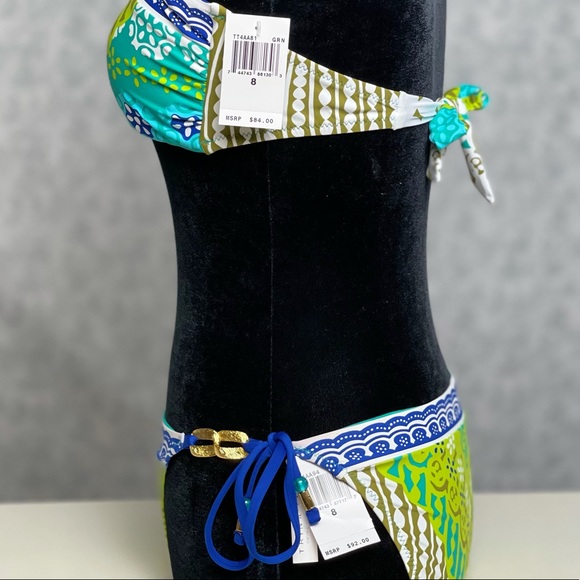 Trina Turk Seychelles Swim and Spa collection 2 piece size 8 NWT - Picture 5 of 6